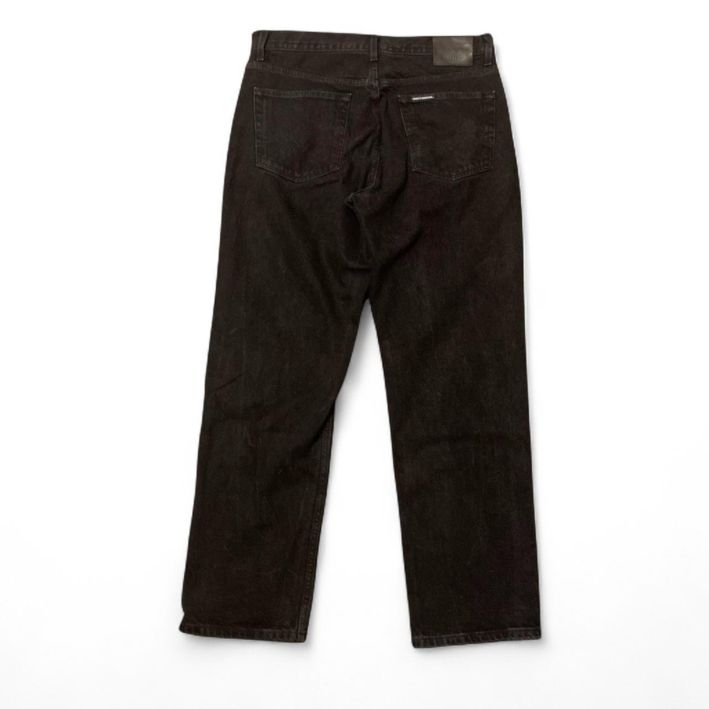 Vtg‎ 00s Harley Davidson Black straight leg jeans leather patch US 36/32